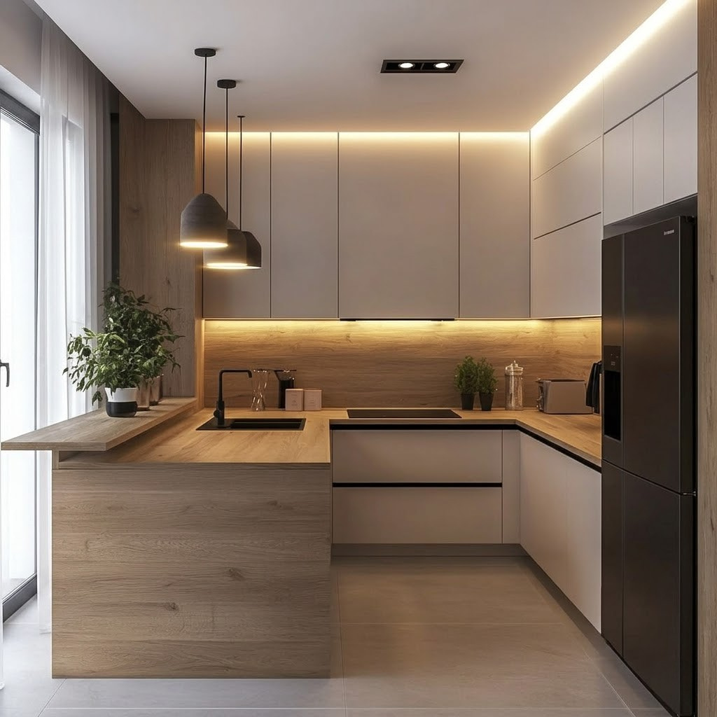 Cuisine moderne après rénovation Chonamar